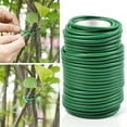 thumbnail image 3 of Travelwant Twisty Ties Garden Twist Tie Green Twist Ties Low Stress Training Wire Multipurpose Plastic Coated Gardening Wire for Plants Garden Office and Home-787.4", 3 of 6