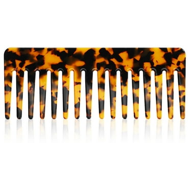 SWETRACE Hair Styling Comb Tortoiseshell Acetate Sheet Detangling Hair Accessory for Home Use 1Pack