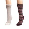 thumbnail image 3 of MUK LUKS Women's 2 Pair Pack Tall Heat Retainer Boot Socks, 3 of 3