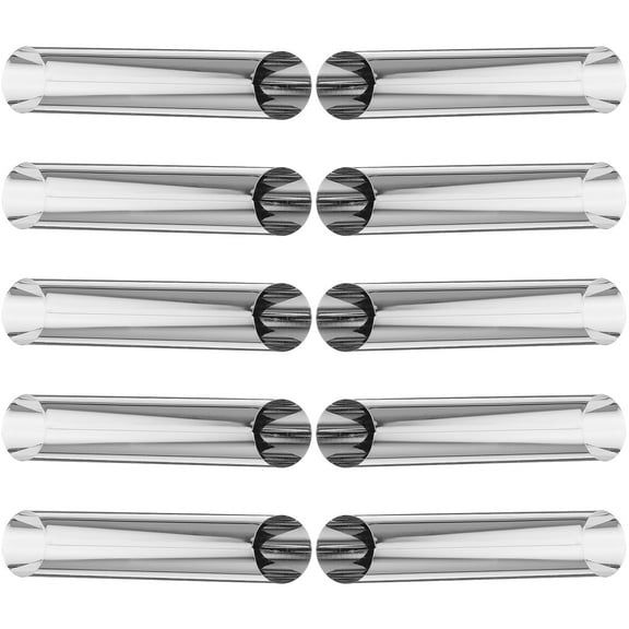 10 Pcs Baking Mold Ice Cream Molds Two-way Stainless Steel