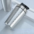 thumbnail image 3 of Vaso Mezclador de Acero Inoxidable para Fitness, Botella de Agua A Prueba de Fugas, Apto para Fitness, con Báscula de 500ML., 3 of 5