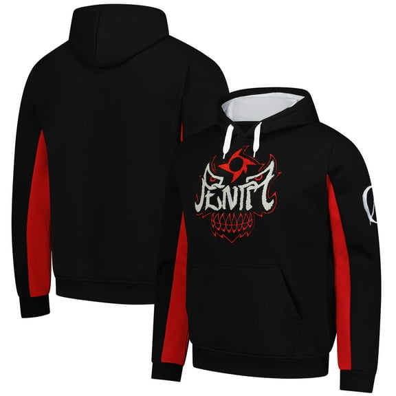 Men's WWE Authentic Black Penta Logo Chenille Pullover Hoodie