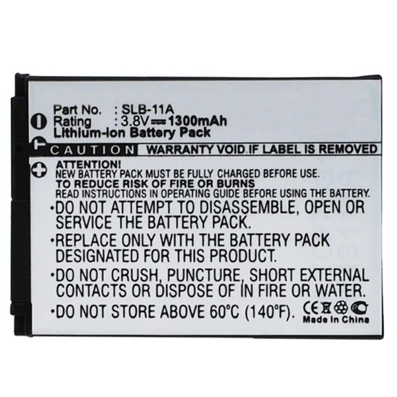 Batteries N Accessories BNA-WB-ACD308 Digital Camera Battery - li-ion, 3.8V, 1300 mAh, Ultra High Capacity Battery - Replacement for Samsung SLB-11A Battery