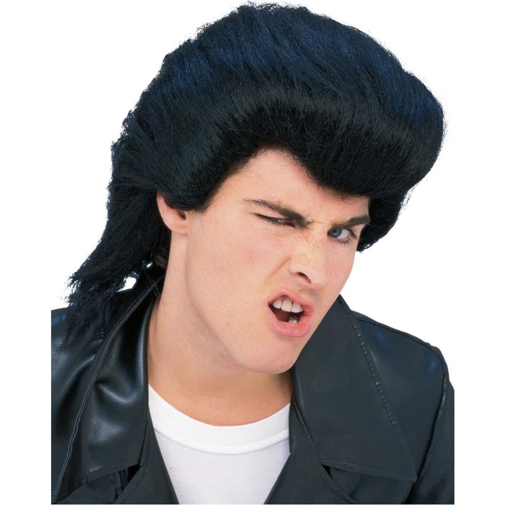 Greaser Rockabilly Men S 50 S Pompadour Costume Wig Walmart Com