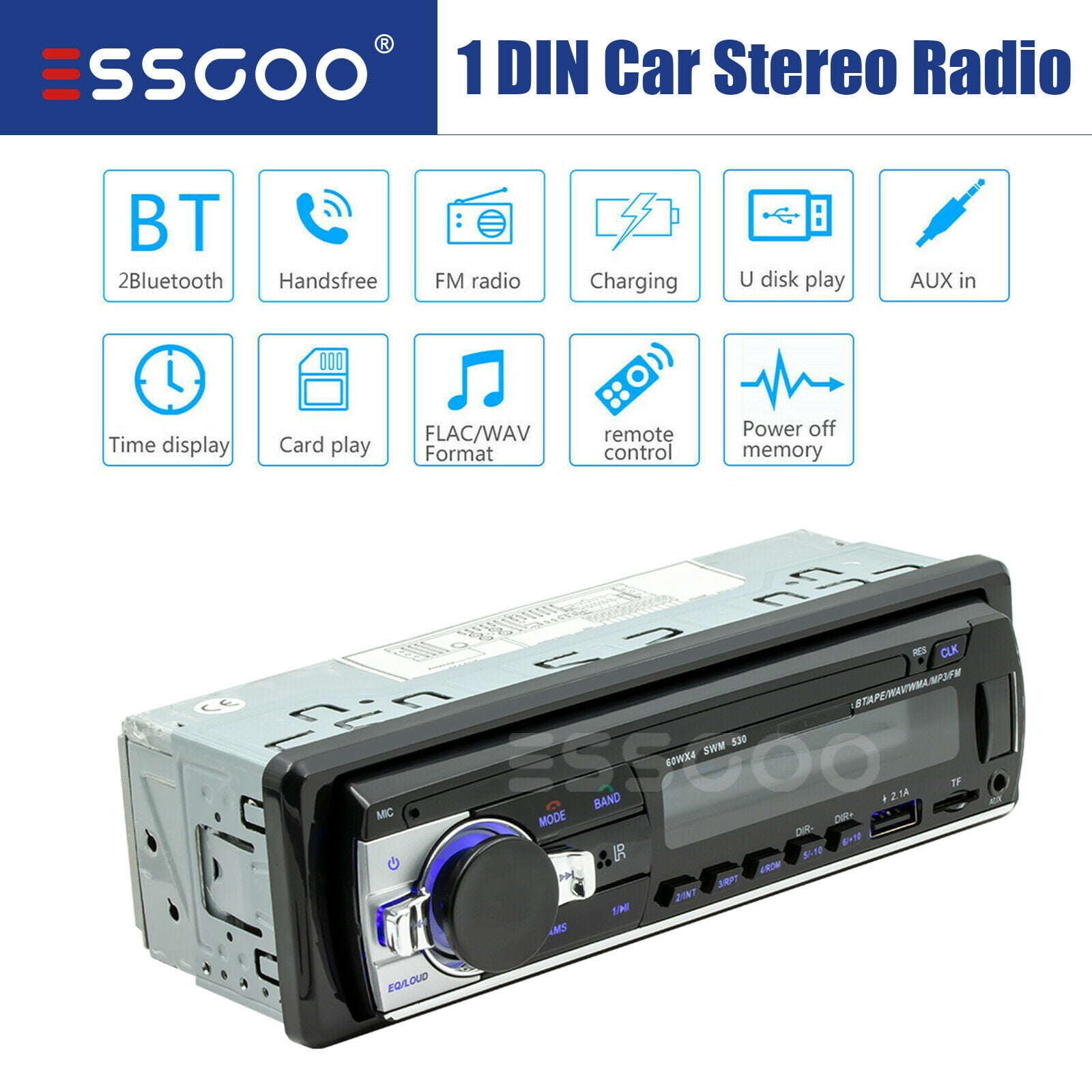 Radio para coche WS-900-34 Bluetooth 12V  Comprar online Embargosalobestia  - Embargosalobestia