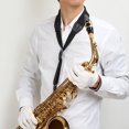 thumbnail image 2 of BESTYASH Sangle de Cou Universelle pour Saxophone Noir Confortable Douce Rembourrée Adaptée à Plusieurs Types de Sax, 2 of 8