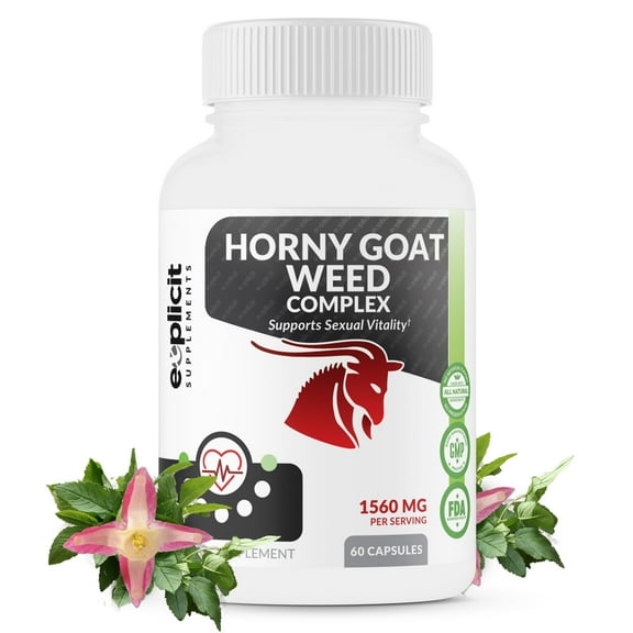 Horny Goat Weed with Maca, Saw Palmetto & More – Energy & Stamina for Men & Women, 60 Capsules