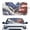 Eagle Usa Flag, variant on KUIFORTI Palm Tree Car Windshield Sunshade Foldable Car Windshield Sun Shade Cover, 66.53" x 34.44" Front Window Heat Insulation Protection, for Auto Sedan, SUV Accessories