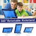 thumbnail image 5 of Dteck for Samsung Galaxy Tab A9 Plus Case 11 Inch, 360 Rotating Stand Case with Shoulder Strap for Galaxy A9+ Tablet 2023(SM-X210/X216/X218),, 5 of 9