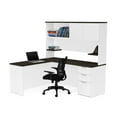 thumbnail image 5 of Bestar Pro Concept Plus L Desk with Hutch in Deep Gray and Black, 5 of 5