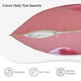 thumbnail image 5 of Haiem Pink Balloon Puppy Art Print Velvet Soft Solid Decorative Square Throw Pillow Covers Set with Elegant Piping Christmas Cushion Case for Sofa Bedroom Car-20"x20", 5 of 8