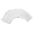 thumbnail image 1 of Bolsas Transparentes, Bolsa Transparente Vacía Que Ahorra Espacio, Cierre De Cordón Transpirable, Organza, 100 Piezas Para Monedas Para El Hogar, 1 of 7