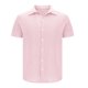 thumbnail image 5 of Blusa y camisa de manga corta con cuello vuelto para hombre, color liso, informal, holgada, con botones, de poliéster, 5 of 7