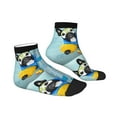 thumbnail image 3 of Bingfone French Bulldog Dog In A Bathtub Design Patterned Men'S Women'S Casual Cotton Socks, 3 of 9