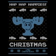 thumbnail image 2 of Men's National Lampoon's Christmas Vacation Deer Ugly Christmas Sweater Print Pull Over Hoodie, 2 of 4