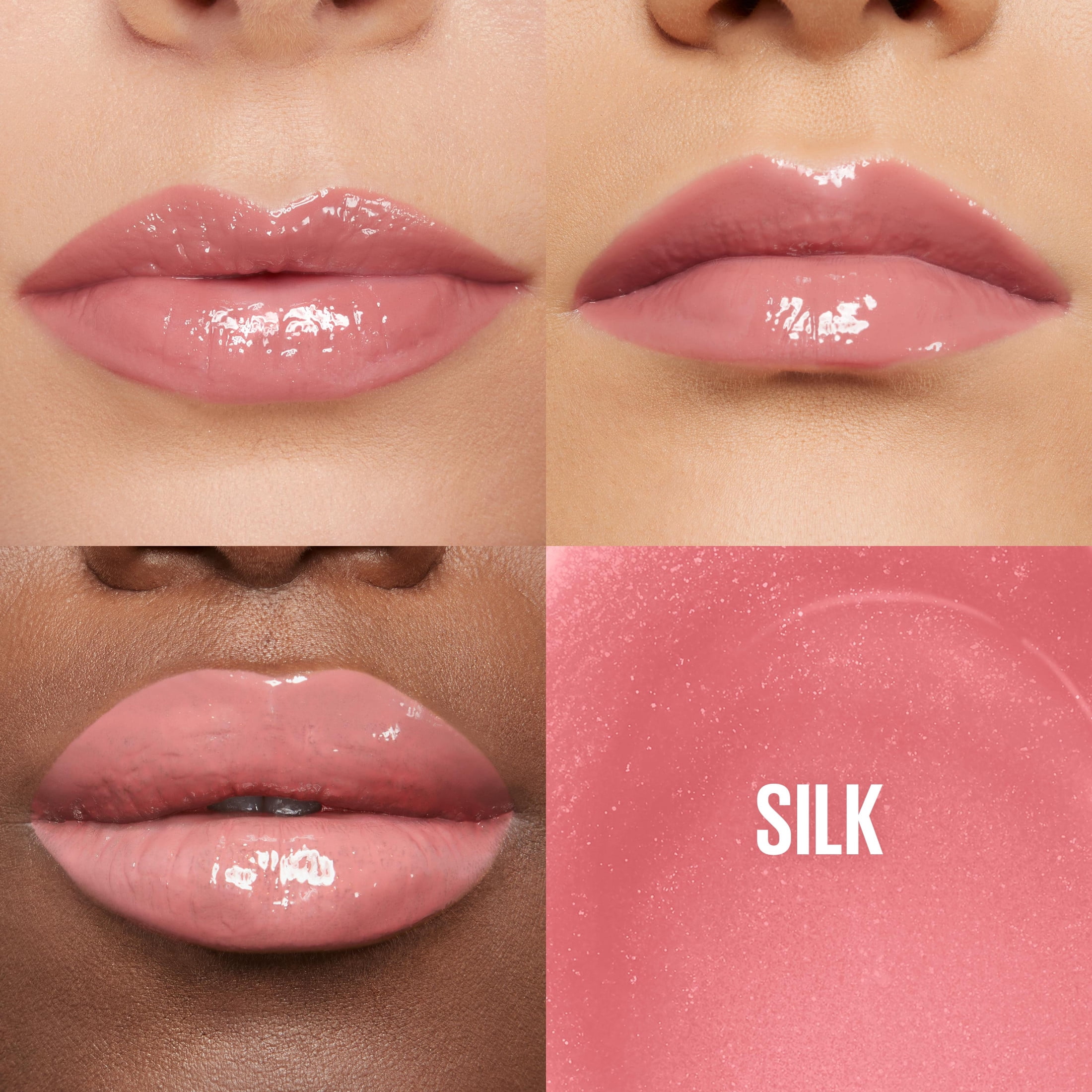 (2 pack) Maybelline Lifter Gloss Long-Lasting Lip Gloss Makeup with Hyaluronic Acid, Silk, 0.18 fl oz