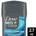 thumbnail image 3 of Dove Men+Care Antiperspirant Deodorant Stick for Men Clean Comfort with Moisturizing Cream, 2.7 oz, 3 of 12