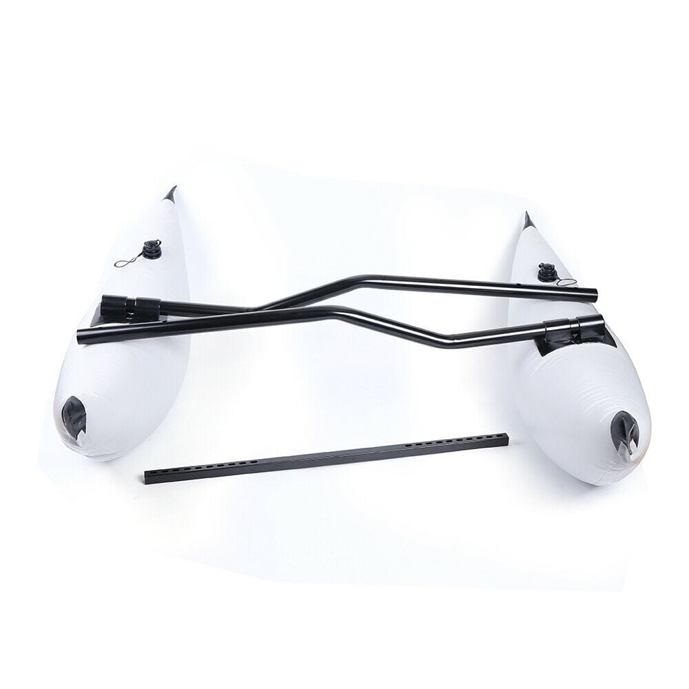 Fichiouy 2Pcs Kayak Outrigger Kayak Water Stabilizer PVC Inflatable Pontoon Tube Kit White