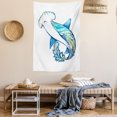 thumbnail image 2 of Abstract Home Decor Wall Hanging Tapestry, Hammer Head Shark Ornate Underwater Sea Ocean Life Animals Marine Theme Image, Bedroom Living Room Dorm Accessories, 40 X 60 Inches, by Ambesonne, 2 of 5