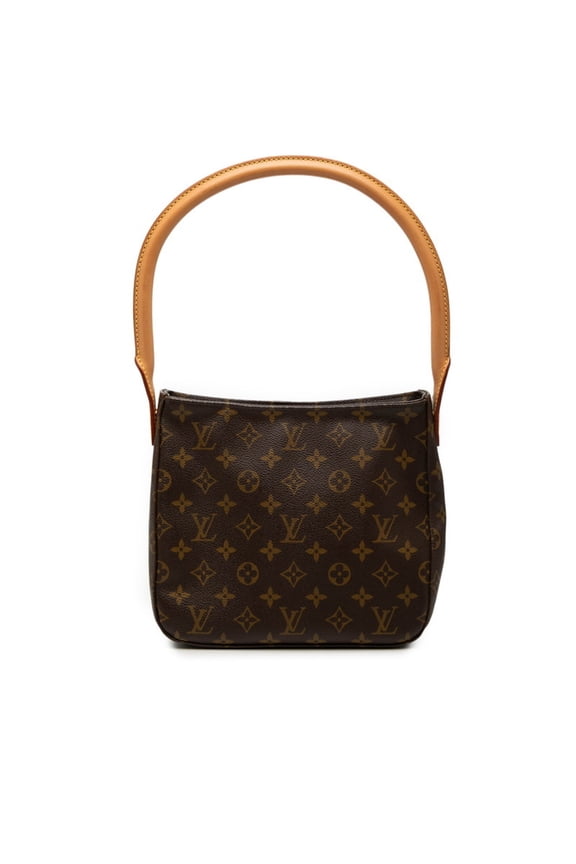 Pre-Owned Louis Vuitton Monogram Looping MM Shoulder Bag Handbag M51146 Brown Leather Women's...