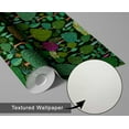 thumbnail image 6 of S4Sassy Peel & Stick Vinyl Wallpaper, Jungle Wall Paper Contact Paper Waterproof- Green, 25"x60", Textured Finish, Removable Asian Style Covering for Home Decor in Bedrooms & Living Areas, 6 of 9