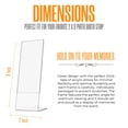 thumbnail image 2 of Photo Booth Nook | 2x6 Slanted Photo Booth Frames (200 Count) | Crystal Clear Acrylic Photo Booth Picture Frame with White Inserts | Bulk, 2 of 5