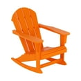 thumbnail image 2 of Westintrends Mecedora Ext. Malibu Clásica Madera Poliéster Resist. a Todo Clima, Silla Adirondack Plást. para Patio y Césped, Soporte 350 Lb, Color Naranja, 2 of 9