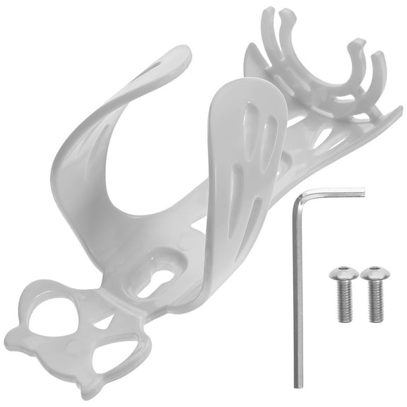 LOLIPPYY 1Set Resin White Bike Water Bottle Holder for Cyclists Outdoor Riding 15.5X7X6.5CM
