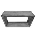 thumbnail image 4 of 52" Cube Shape Wooden Console Table with Open Bottom Shelf Charcoal Gray - Saltoro Sherpi, 4 of 7