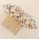 thumbnail image 2 of Peineta para novia, peineta para boda, tocado de novia con diamantes de imitación, peineta decorativa para mujer, accesorios para el cabello de dama de honor para graduación y boda, 2 of 8