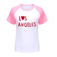 thumbnail image 3 of Hienoo Little Girls' Tee Los Angeles Print Short Sleeve T Shirt Summer Trendy Tshirt, 3 of 3