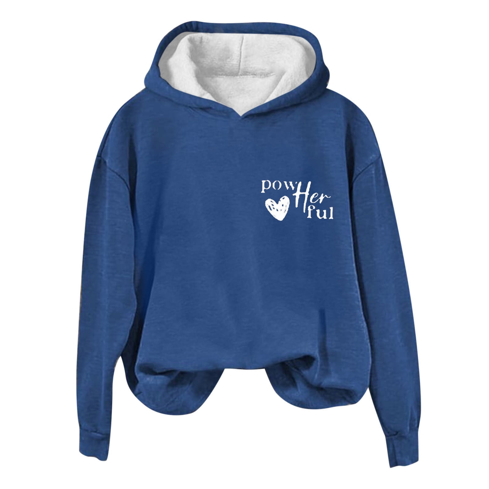 Black_Friday&Cyber/Monday Womens Clothing Under $10.00 Yuxingfu Women'S Casual Fall and Winter Long-Sleeved Fashion Printed Hooded Tops Sweatshirt