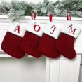 thumbnail image 4 of YZhouD Nuevas decoraciones navideñas Medias navideñas Bolsa de regalo Medias navideñas tejidas con letras rojas Navidad Medias grandes para mascotas Medias navideñas colgantes para perros (A), 4 of 7