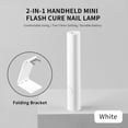 thumbnail image 2 of Handheld UV LED Nail Lamp Gel Polish Nail Dryer with 20s/60s Timer Rechargeable Nail Glue Curing Lamp with Foldable Stand Nail UV Light LED Therapy Light Nail Art Tools, 2 of 8