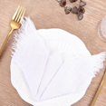 thumbnail image 4 of Cterwk 12PCS Handmade Cloth Napkins Cotton Linen Napkins 17"x17" Dinner Napkins for Wedding Christmas Party, 4 of 7