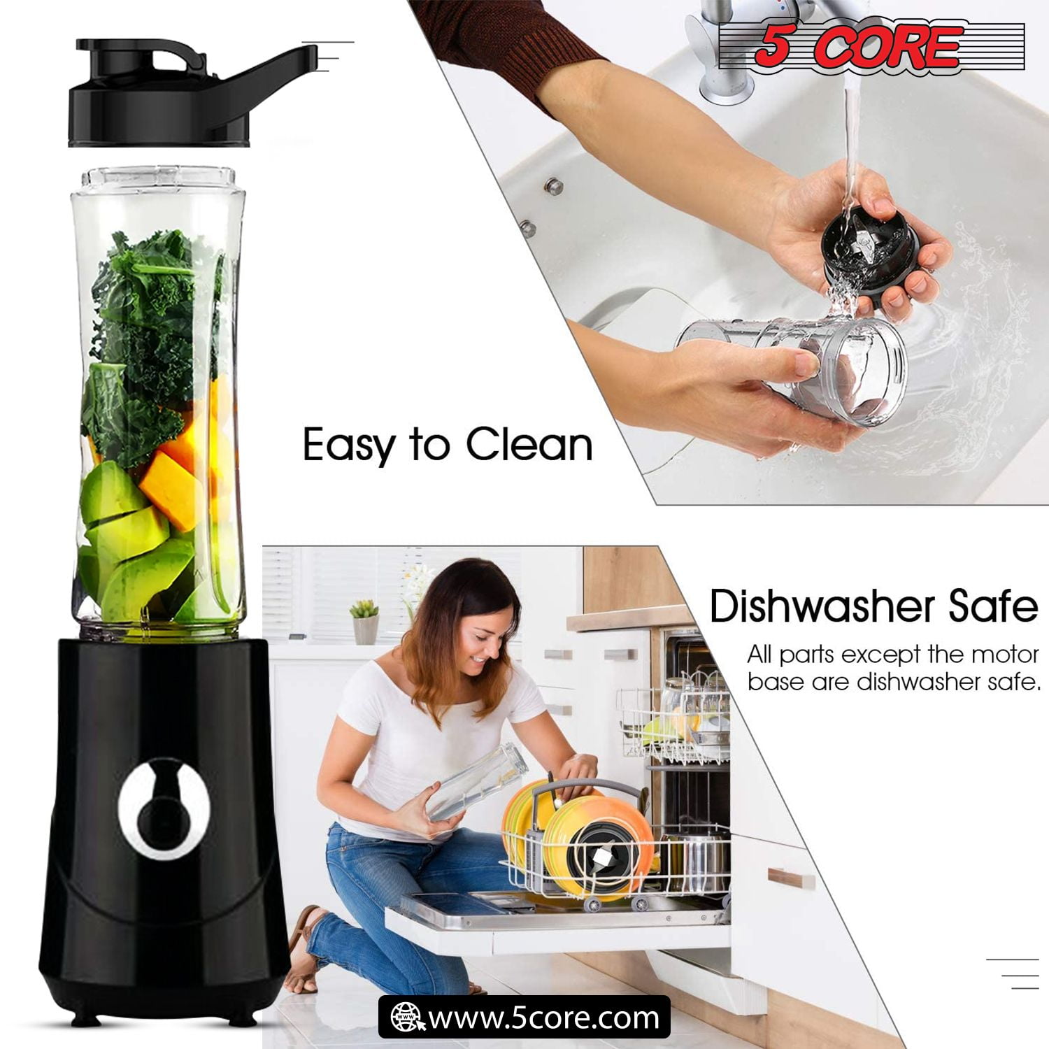 Personal Blender Small in Size Big in Power- 5 Core  Smoothie blender,  Juicing with a blender, Smoothie makers