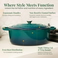 thumbnail image 5 of Larder & Vine 8 qt Enameled Cast Iron Dutch Oven with Lid | For Soup, Stew, and Bread, 5 of 8