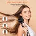 thumbnail image 5 of Secador de aire caliente 6 en 1, 110.000 RPM, cepillo profesional para secado rápido, multiestilizador con rizadores automáticos para rizar, alisar y dar volumen sin dañar el cabello (oro rosa)., 5 of 5
