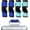 Cyan/Sapphire Blue, variant on Luggage Handle Wrap, 4 Pcs Hollow Neoprene Handbag Grip Cover Protector Identifiers Suitcase Wraps for Travel Bags, Red/Purple