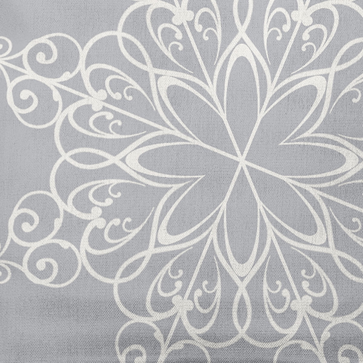 16" x 16" Simply Daisy Snowflake Polyester Indoor/Outdoor Pillow, Grey (1 Count)
