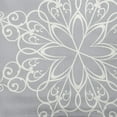 thumbnail image 2 of 16" x 16" Simply Daisy Snowflake Polyester Accent Pillow, Grey (1 Count), 2 of 4