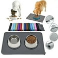 thumbnail image 3 of Non Slip Waterproof Pet Food Mat Black, 3 of 5