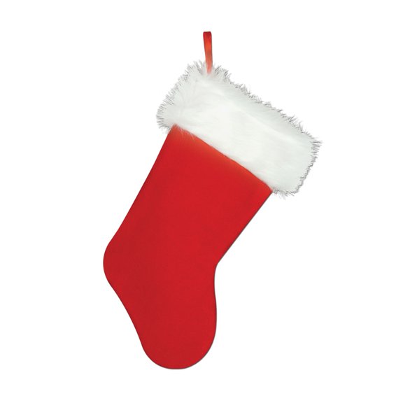Beistle Plush Christmas Stocking 15" - 12 Pack