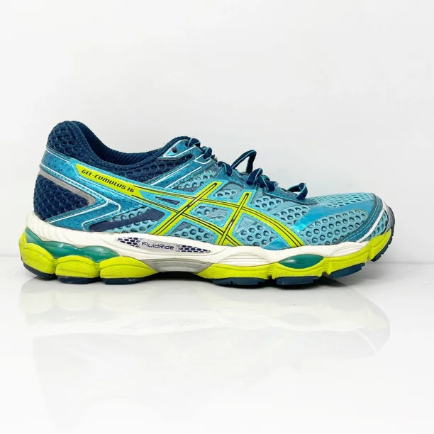 Asics Womens Gel Cumulus 16 T489N Blue Running Shoes Sneakers Size 7