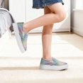 thumbnail image 6 of Kids Glitter Canvas Shoes Boys Girls Classic Fashion Slip-On Sparkly Sneakers Causal Toddler Lightweight Running Walking Shoes, 6 of 6