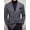 Grey, variant on Men's Vintage Herringbone Tweed Blazer Slim Fit Double-Breasted Plaid Business Suit Jacket Notched Lapel Casual Sports Coat