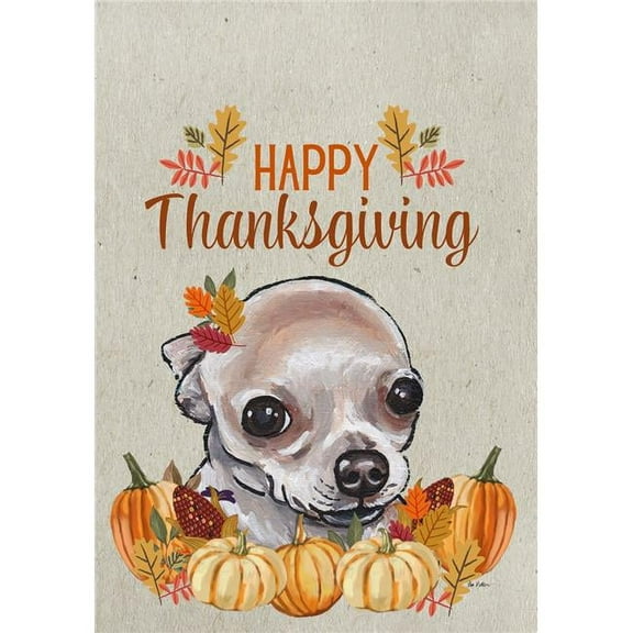Chihuahua - HHS Best of Breed Thanksgiving Garden Flag