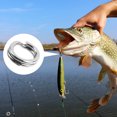 thumbnail image 4 of Pesas 200 piezas variadas de 5 tamamosos anillos divididos con señuelos de pesca de acero conectores inoxidables con alicados de pesca, 4 of 7