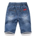 thumbnail image 6 of Boys Denim Shorts Children's Summer Lightweight Blue Casual Durable Kids Clothes for Ages 3-12, 6 of 8