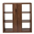 thumbnail image 6 of Better Homes & Gardens 6 Cube Organizer with Storage Cubbies, Walnut Finish, 6 of 10